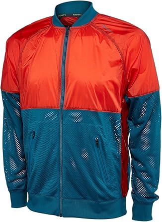 brooks running jacket mens red