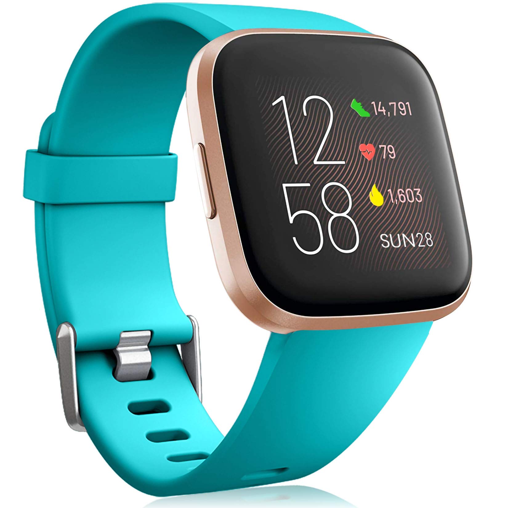 Oielai Wristband for Fitbit Versa 2, Silicone Sport Classic Replacement Band for Women or Men — image 1