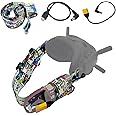 JCHPINE Head Strap and Type C Power Cable for DJI FPV Goggles V2 Accessories, XT60 Power Line for DJI FPV Goggles Lipo Battery