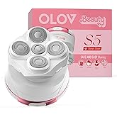 Electric Razors for Women,OLOV Beauty 5-in-1 Rechargeable Shaver for Lady Legs,First Trimmer for Teen Girls Underarms & Body & Hair (White)