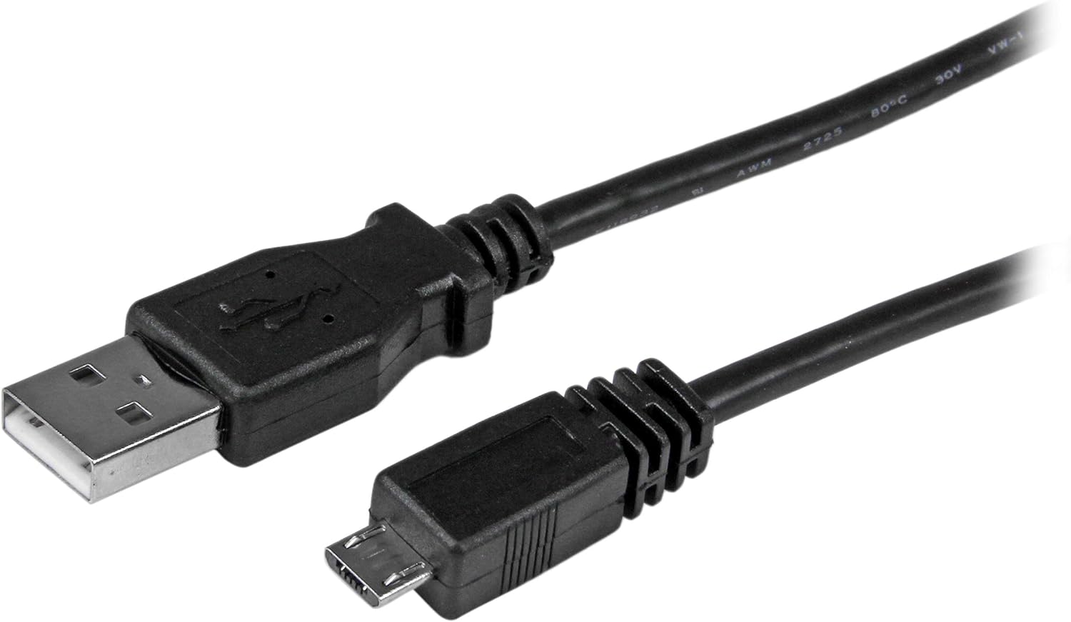 StarTech.com 0.5m Micro USB Cable - 0.5 Meter A to Micro B - M/M - 50cm USB Micro Cable Cord (UUSBHAUB50CM)