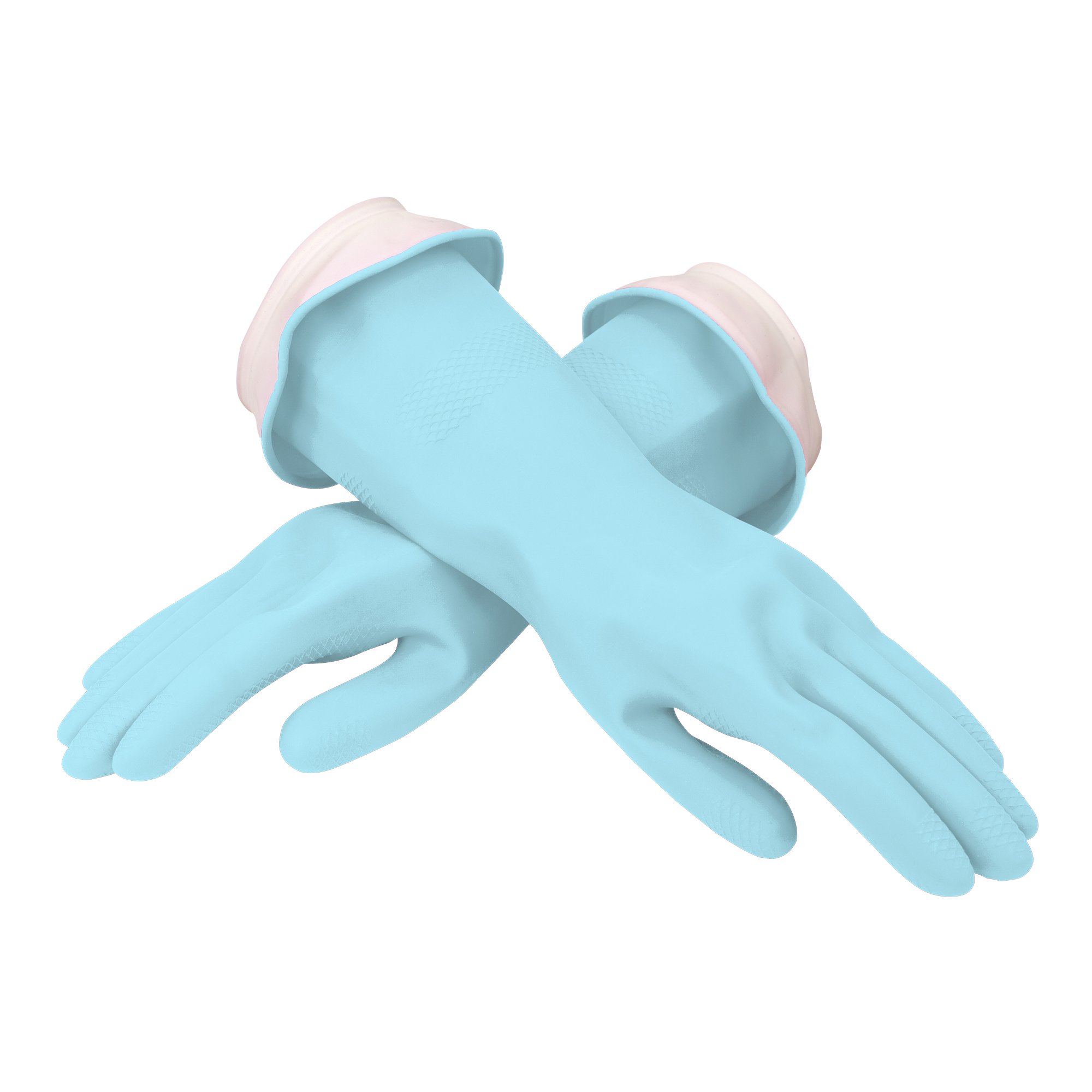 Photo 1 of Casabella Waterblock Premium Gloves Aqua Blue, Small