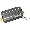 Wilkinson WOHHB Ceramic Overwound Open Style Humbucker Bridge Pickup for Electric Guitar, Black