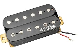 MUSICLILY Wilkinson WOHHB Ceramic Overwound Open Style Humbucker Bridge Pickup for Electric Guitar, Black