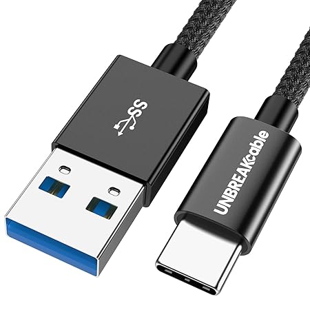 UNBREAKcable USB C Kabel auf USB 3.0, 2M - USB Type C Ladekabel Kompatibel mit Samsung Galaxy S9, S8+, S8, Note8 A5 A3 2017, 