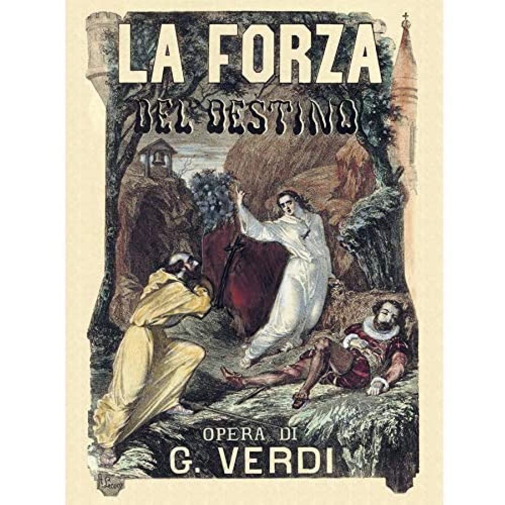 Lecocq Verdi Force Destiny Opera Advert Art Print Canvas Premium Wall Decor Poster Mural