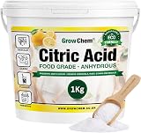 Grow Chem Citric Acid Food Grade 1Kg Bucket – Anhydrous Cleanser & Preserver view 1