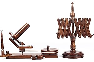 Mars Exports HandCrafty Wooden Swift for Knitting & Crochet Hooks – Hand Operated Large Ball Winder (Rosewood)