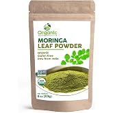 Organic Moringa Powder - 8 oz (226g) | USDA Organics, Non-GMO, Kosher, Halal, Moringa Olifera Powder - 100% Raw and Natural, by SHOPOSR