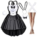 Classic Fancy Bunny Costume Girl Dress Tuxedo Style