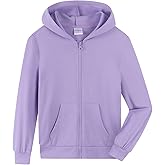 Spring&Gege Boys Lightweight Full Zip Hoodies Long Sleeve Hooded Sweatshirt (5-14 Years)
