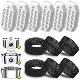 6 Count Replacement Filters for 3.2L/108oz Automatic Pet Water Fountain, Cat Fountain Filter Accessories for Clean Drinking Water