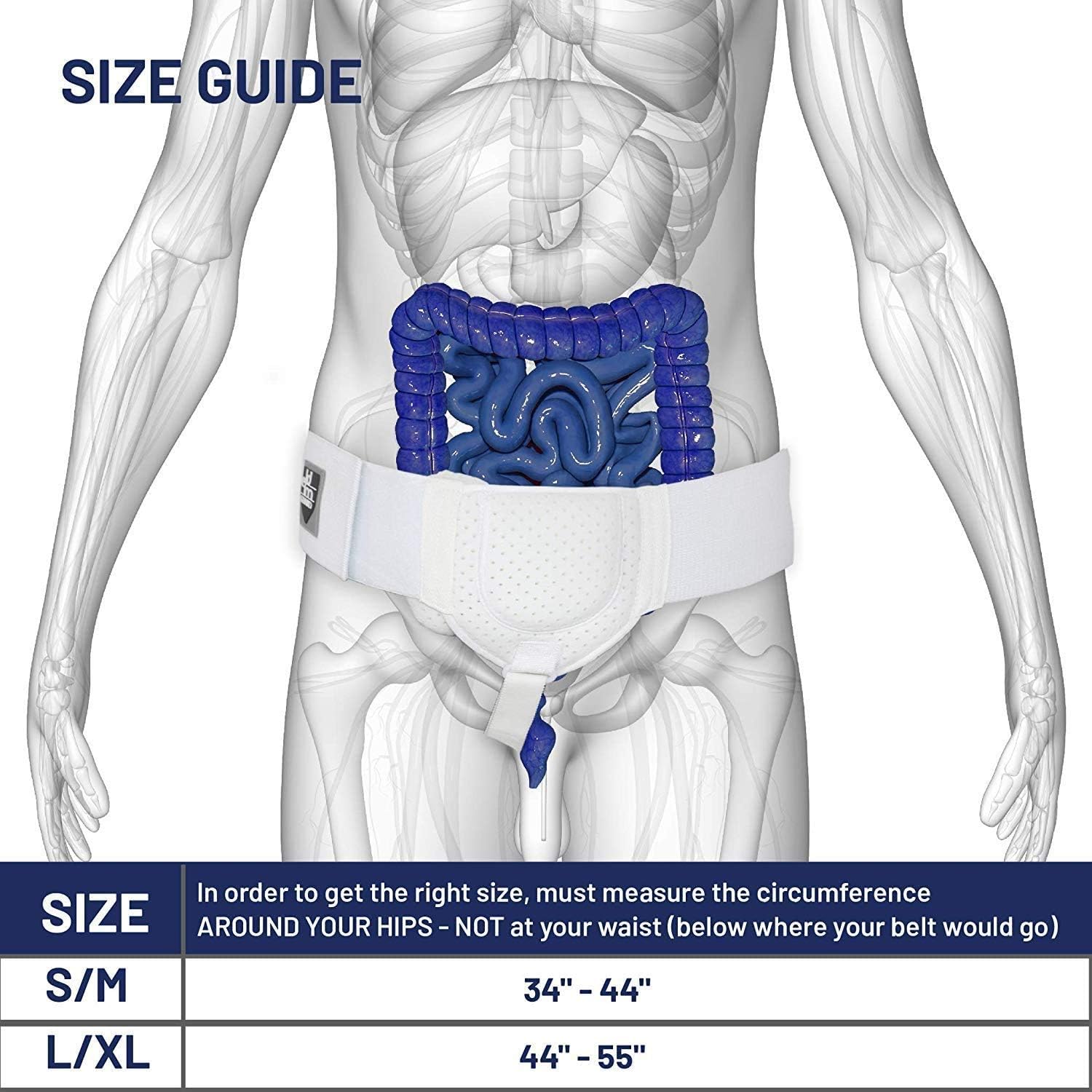 Everyday Medical Hernia Guard I Inguinal Hernia Belt For Men I Left or Right Side I Post Surgery Men’s Inguinal Hernia Support Truss For Inguinal, Groin Hernias I Adjustable Waist Strap I SMALL/MEDIUM: Health & Personal Care