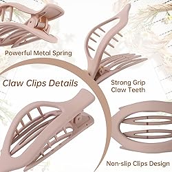 French Concord Hair Clips - 6Pcs Side Slide Volume