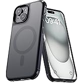 Tigowos for iPhone 15 Plus&iPhone 14 Plus Phone Case Fits MagSafe 10FT Drop Resistant Matte Skin Feeling Back Cover for iPhone 15 Plus&iPhone 14 Plus Case，Matte Black