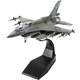 Eairsoky 1:72 Scale F-16D Metal Fighter Jet Model Military Die-cast Aircraft Models for Collection or Gift