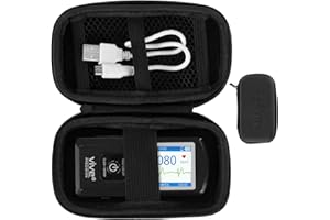Vive Precision Hard Case for Portable EKG & ECG Monitor Device - for Emay, Kardia Mobile 6L & Other Heart Monitors - Lightweight, Waterproof Protective Carrying Case Cover for Home EKG - Mesh Pocket