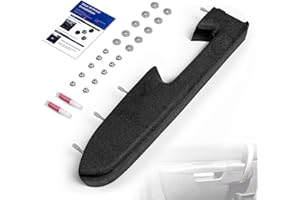 RHAOCZIYAUTO 22818465 Front Left Driver Side Armrest Repair Kit Fit for Chevy Silverado 1500 2500HD 3500HD 2010-2014 For GMC Sierra 1500 2500 HD 3500 HD 2010-2014 Door Panel with Release Handle Below Armrest Black