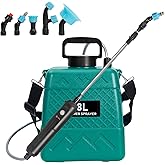 Garden Sprayer 2 Gallon,Battery Powered Sprayer with 5 Mist Nozzles,Telescopic Rod Electric Backpack Sprayers in Lawn & Garden