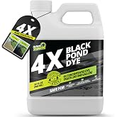 4X Black Pond Dye, Concentrated Lake Colorant for Mirror-Like Finish, 32oz | Not Rocket Sciences Long-lasting Coloring Agent, Protects Against Sunlight, Ideal for Fish, Birds, and Wildlife, Ready to Use