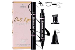 KIMUSE Winged Eyeliner Stamp, Eyeliner Pens for Perfect Wing Cat Eye Stamp Eyeliner Waterproof Smudge Proof, Long Lasting Eye