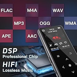 128GB MP3 Player with Bluetooth 5.2, Portable Music