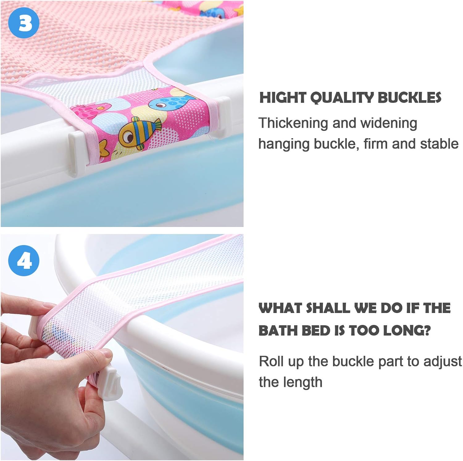 Coussin De Baignoire En Tissu A Double Maille Anti Derapant Support De Sieges De Bain Reglable Douche De Securite Pour Bebe De 0 A 36 Mois Mooklin Roam Hamac De Bain Pour Bebe