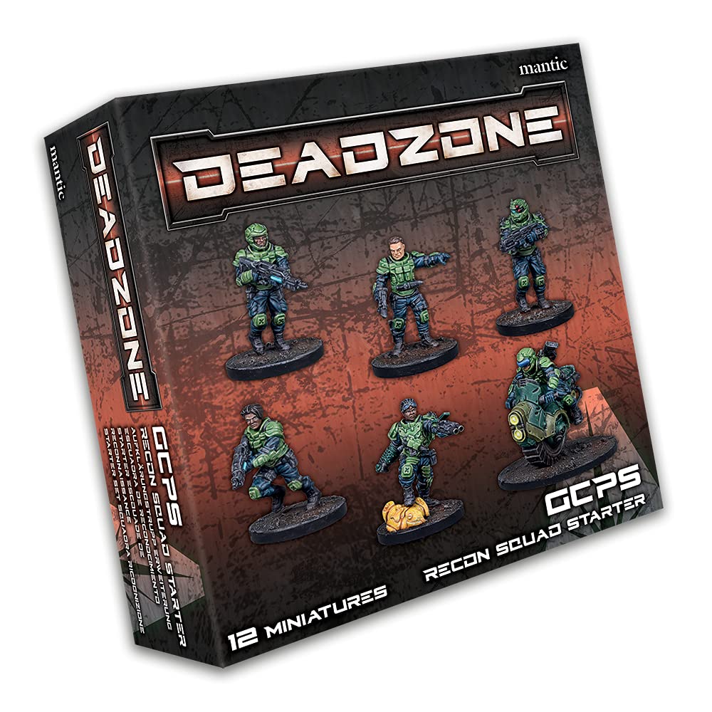 Mantic Games Deadzone GCPS Recon Squad Starter, Unpainted, MGDZG103