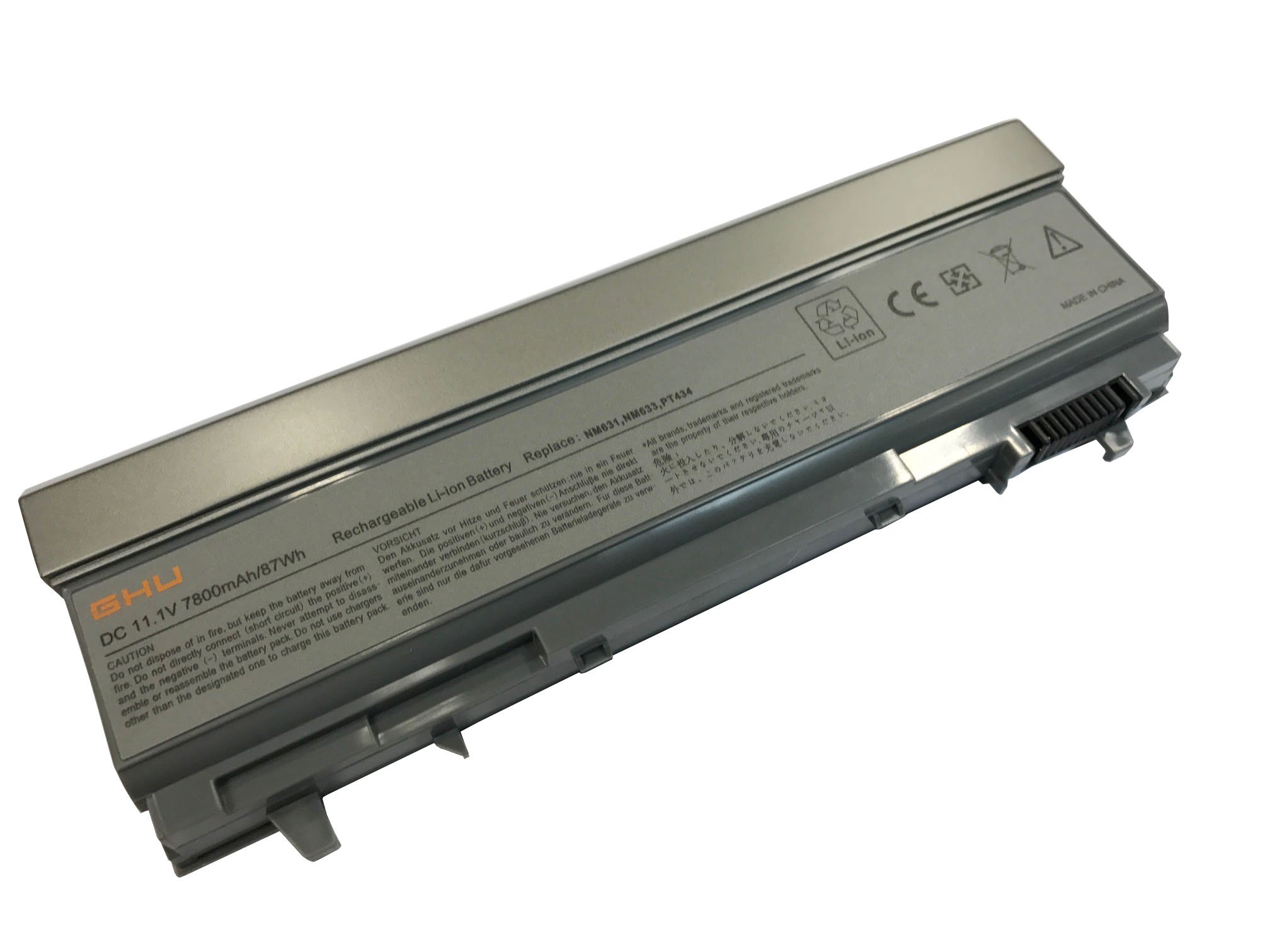 Bateria GHU 87 WHR para Dell Latitude KY265 KY266 KY268 PY434 4M529 KY477 4N369 para E6400 E6410 E6510 E6500 312-0748 31