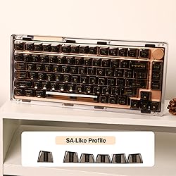 KiiBOOM Transparent PC Keycaps Set, 146 Keys
