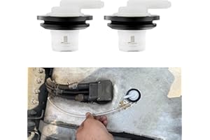 Tecledsn 2PCS Fuel Tank Vent Valve, Fuel Tank Vent Rollover Valve with Grommet Seal Kit, 5360058 5360059 Gas Tank Vent Valve Replacement for Jeep Wrangler Dodge