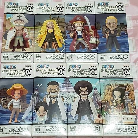 Amazon ワンピース ワールド コレクタブル フィギュア Vol 0 全８種セット 白ひげ シキ ロジャー レイリー シャンクス ガープ 等 フィギュア ドール 通販