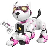 HBUDS Robot Dog Toys for Kids, Remote Control Dog Robot, Voice &amp; Touch Control, Programmable Interactive Robotic Puppy Toy, Sing, Dance, Rechargeable Robo Pet for Boys Girls Ideas