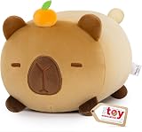Mewaii 8 Inch Cute Capybara Plush Pillow Kawaii Squishy Toy