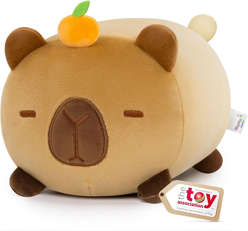 Mewaii 8 Inch Cute Capybara Plush Pillow Kawaii Squishy Toy