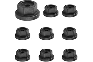 JTZFD 8 Pcs Hex Cap Nut,Outdoor Accents Hex-Head Washer,Hex Screw Hardware Nuts Fasteners, Screws Cap Nuts and Bolts