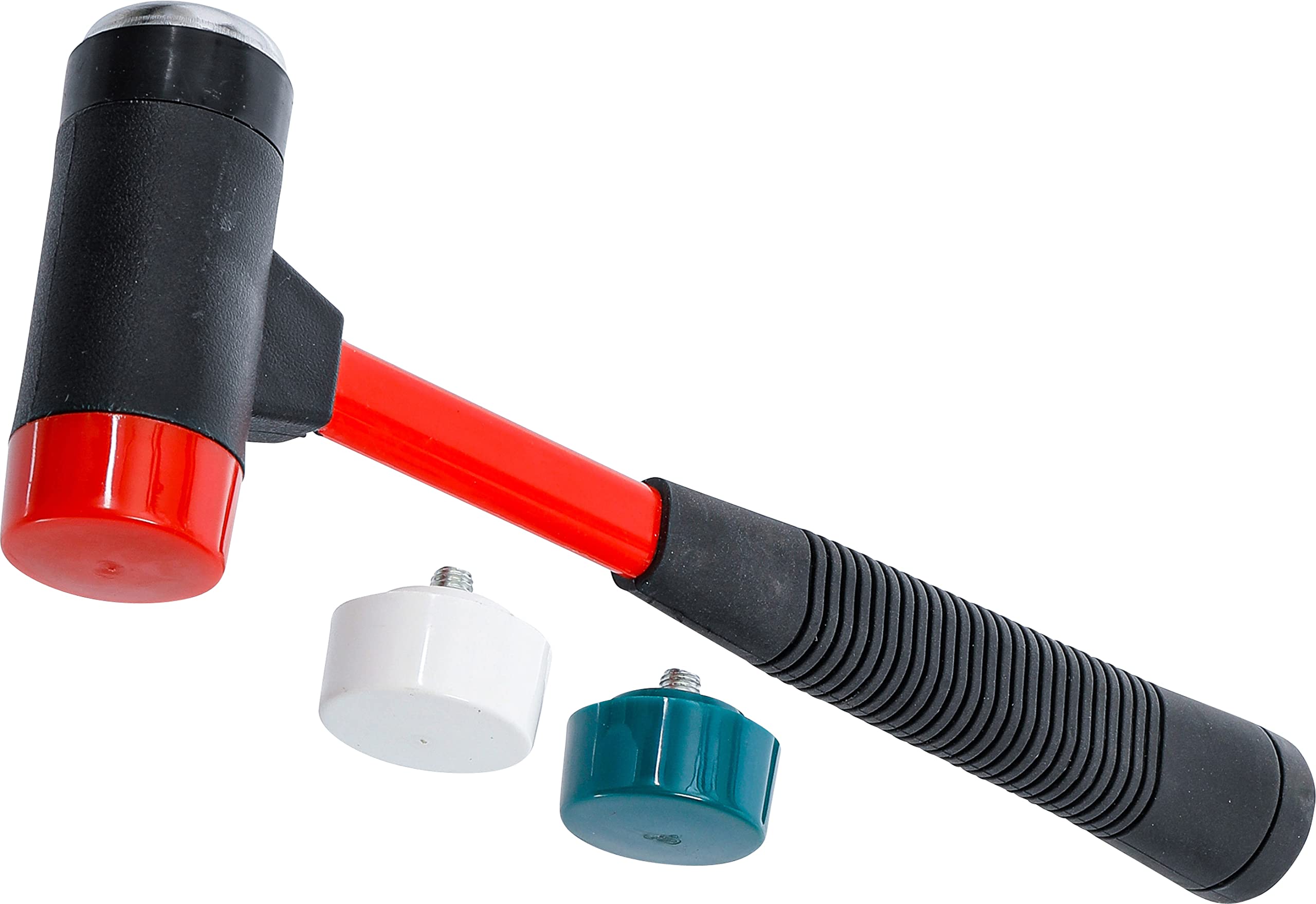 BGS Diy 91864 | Hammer Set with Interchangeable Heads | Fibreglas Shaft | Ø 38 mm