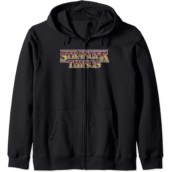 Amazon.com: Stranger Things Bright Red Shiny Dots Classic Logo Zip