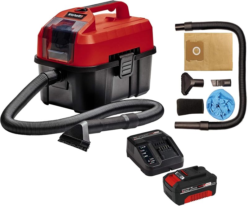 Einhell Power X-Change 10L Cordless Wet Dry Vacuum Kit TC-VC 18/10 Li