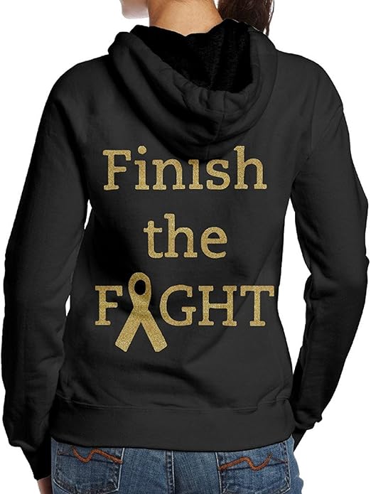 Breast Cancer Awareness Long Sleeve Simple Style Hoodie Sweatshirt