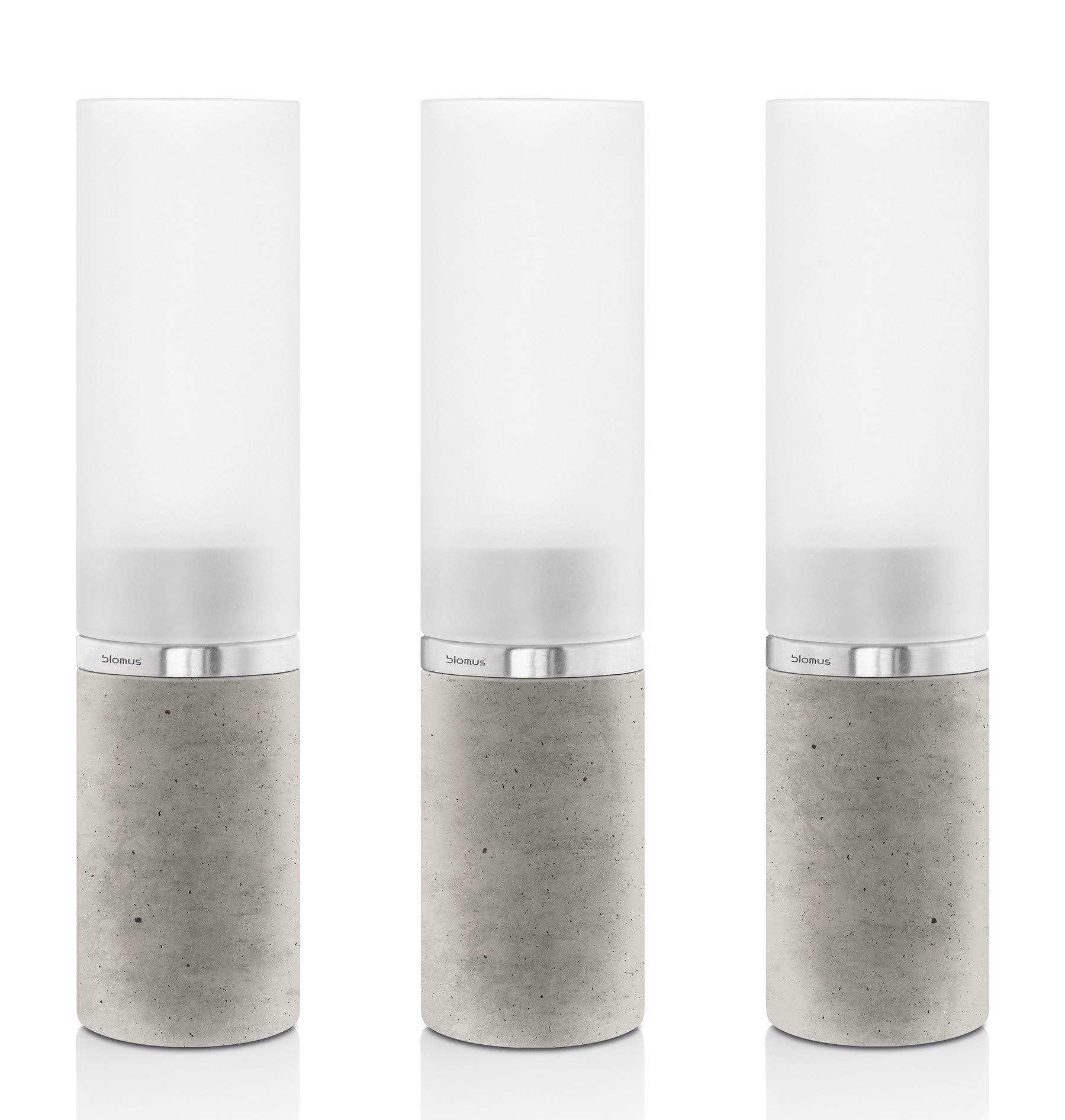 blomus Set 3 Tealight Holders, Matt 65440