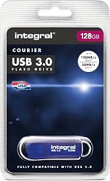 Integral 128GB USB 3.2 Gen 1 Flash Drive Courier Blue 120MBs view 6
