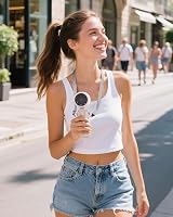 EasyAcc Portable Handheld Turbo Fan 4000mAh USB-C Rechargeable White view 4