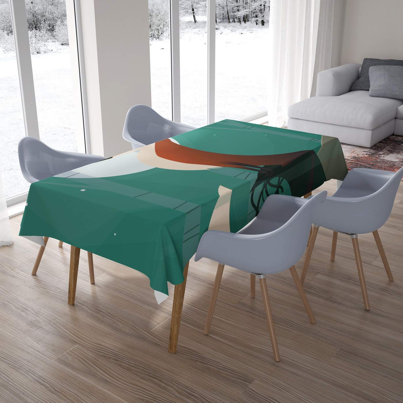 Bonamaison Kitchen Decoration, Tablecloth, 140cm x 200cm - Designed and Manufactured in Turkey
