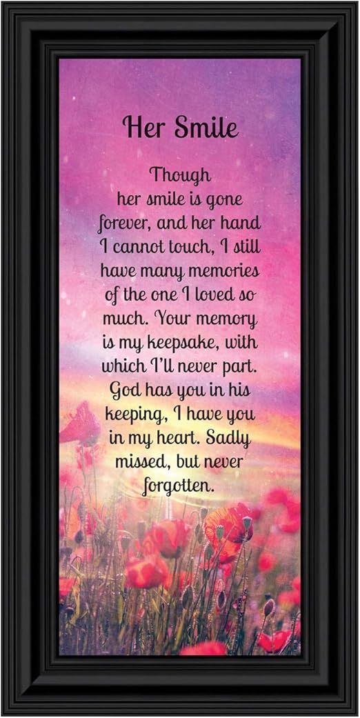 memorial gifts for loss of wife