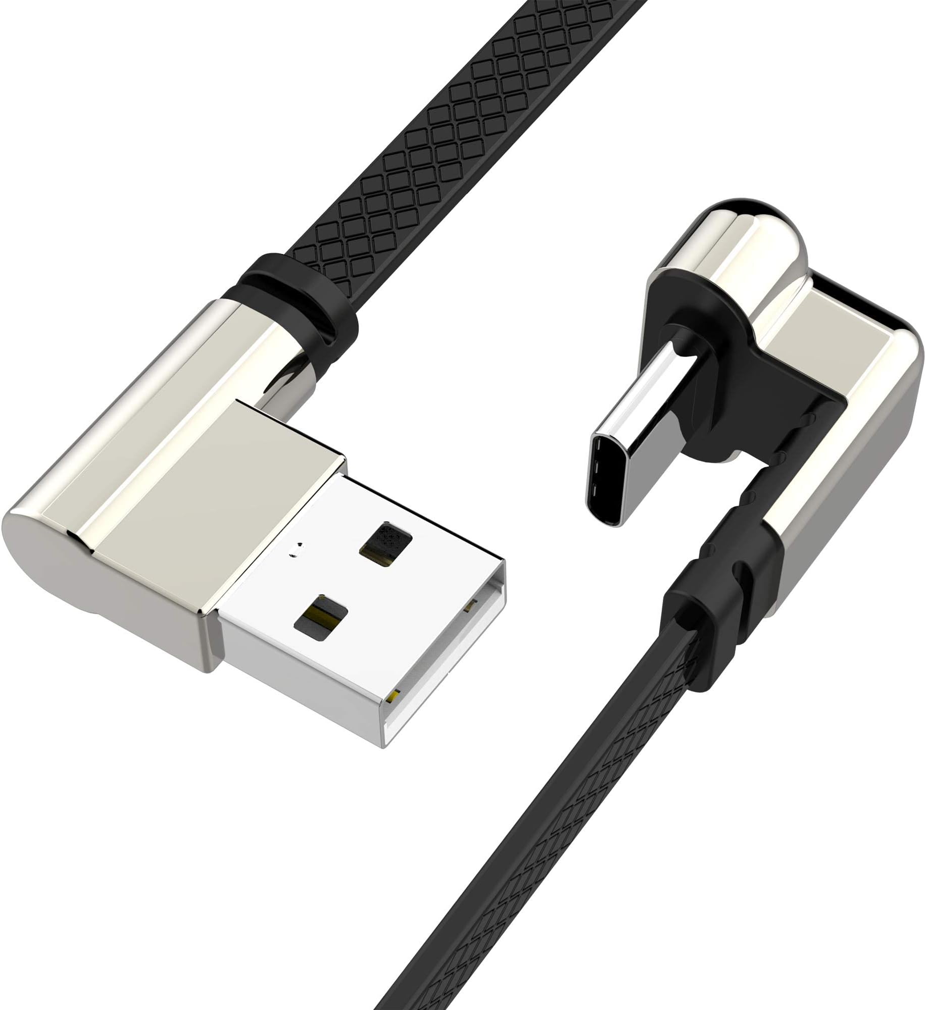 CIKOO USB C Cable,180 Degree Fast Charging Cable 1M/3.3Ft Nylon Braided Date Sync Cord for Samsung Galaxy S8 S9 S10 Note 9 8,Nintendo Switch,Google Pixel 2 XL,LG G6 G7 V40,OnePlus 6T 6 5T