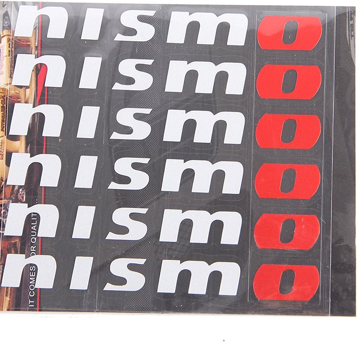 MYCXS for Nismo Wheel Decals Stickers die Cut Vinyl 6pcs Set Nissan GTR Skyline V35 R33 R34 Z32 Z33