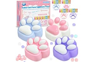 Stress Relief Toy Cat Paw, Squeeze Toys Paw, Cute Sensory Toys, Handmade Soft & Bouncy Stress & Relaxation Toy, Stretchable S