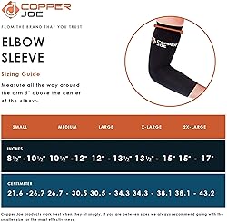 Copper Joe 2 Pack Recovery Elbow Compression Sleeve