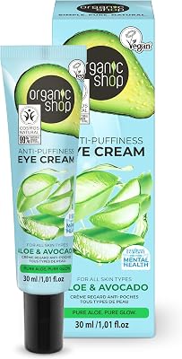 Crema Occhi Anti-gonfiore per tutti i tipi di pelle Avocado e Aloe (30ml)